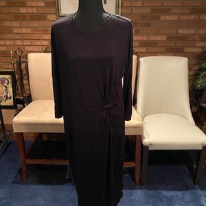 Knit wrap dress